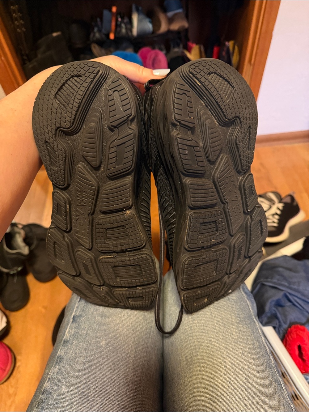 Hoka Black Athletic Running Shoes - Picture 4 of 4